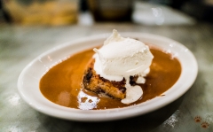 Maple bread pudding with espresso butter sauce - The Walrus and The Carpenter, Seattle, Washington
