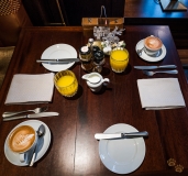 Breakfast at the KOLLÁZS Brasserie & Bar - Four Seasons Hotel Gresham Palace - Budapest, Hungary