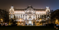 Four Seasons Hotel Gresham Palace at Night - Budapest, Hungary