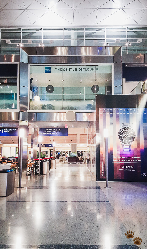 The Centurion Lounge DFW located on the mezzanine level