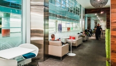 Seating in the hallway @ The AMEX Centurion Lounge DFW